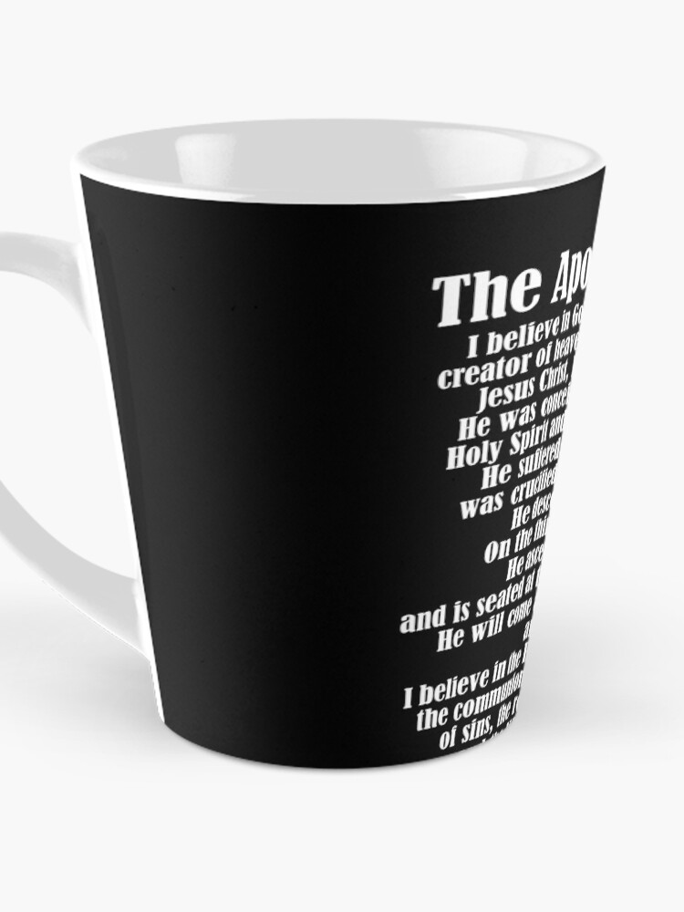 Imagen 3 de 4, Taza de café con la obra Apostles Creed Christian Catholic Faith Believer Pray Jesus Gear, diseñada y vendida por DynamicDesign.