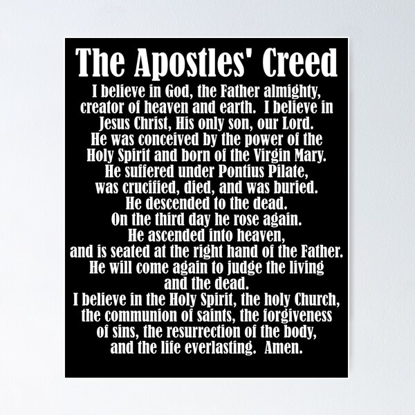 Item preview, Apostles Creed Christian Catholic Faith Believer Pray Jesus Gear designed and sold by DynamicDesign.