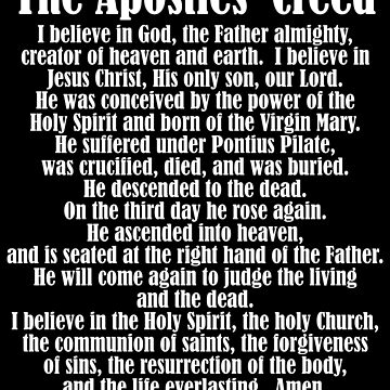 Imagen de la obra Apostles Creed Christian Catholic Faith Believer Pray Jesus Gear de DynamicDesign