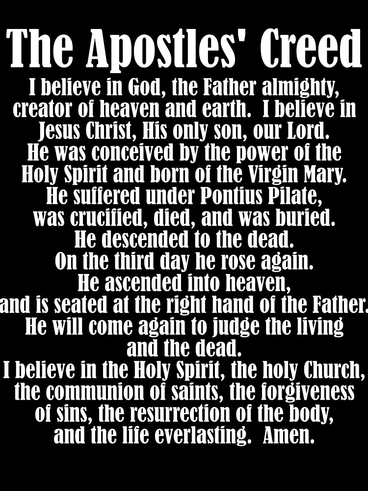Thumbnail 3 von 3, Tuch, Apostles Creed Christian Catholic Faith Believer Pray Jesus Gear designt und verkauft von DynamicDesign.