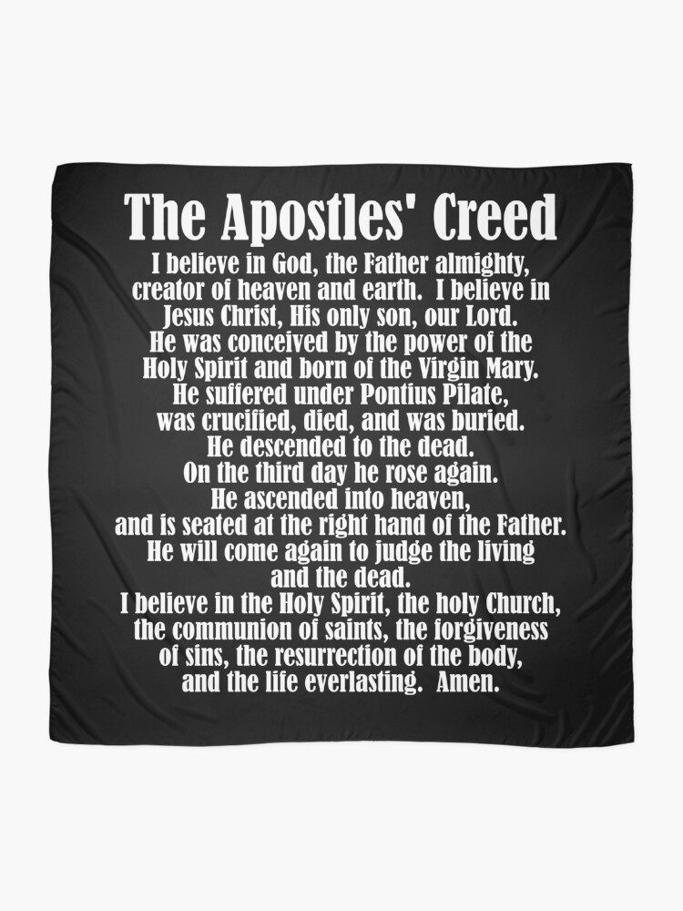 Thumbnail 2 von 3, Tuch, Apostles Creed Christian Catholic Faith Believer Pray Jesus Gear designt und verkauft von DynamicDesign.