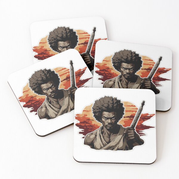 Item preview, Hokusai-Inspired Black Samurai Sticker Set designed and sold by Facilita.