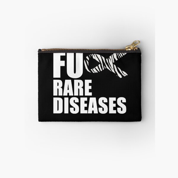 Item preview, Fuck Rare Diseases Zebra Ribbon Rare Disease Awareness Gear designed and sold by DynamicDesign.
