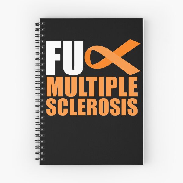 Aperçu de l'œuvre Fuck Multiple Sclerosis Orange Ribbon MS Awareness Gear créée et vendue par DynamicDesign.