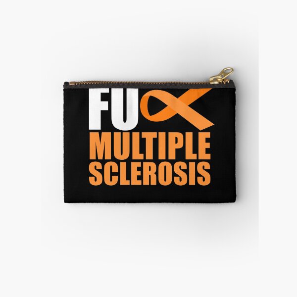 Aperçu de l'œuvre Fuck Multiple Sclerosis Orange Ribbon MS Awareness Gear créée et vendue par DynamicDesign.
