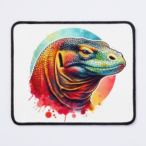 Item preview, Watercolor Komodo Dragon Face designed and sold by TheAnimalZ00.