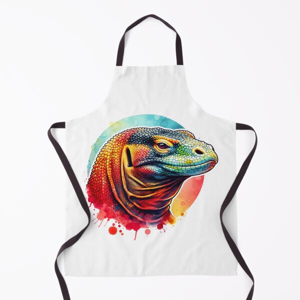 Item preview, Watercolor Komodo Dragon Face designed and sold by TheAnimalZ00.