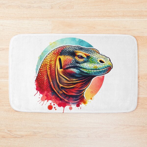 Item preview, Watercolor Komodo Dragon Face designed and sold by TheAnimalZ00.