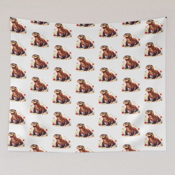Item preview, Komodo Dragon And Flowers designed and sold by TheAnimalZ00.