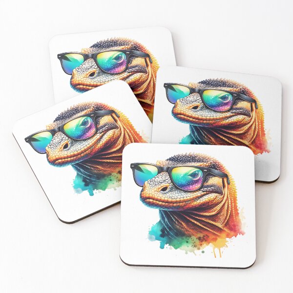 Item preview, Komodo Dragon Wearing Glasses designed and sold by TheAnimalZ00.