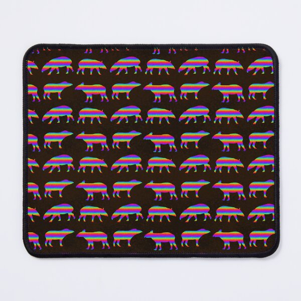 Item preview, Rainbow Stripe Tapirs Print designed and sold by ThatIsSomething.