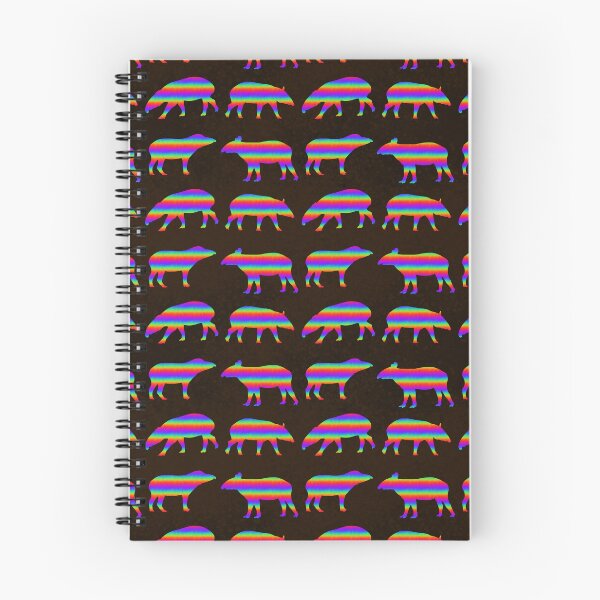 Item preview, Rainbow Stripe Tapirs Print designed and sold by ThatIsSomething.