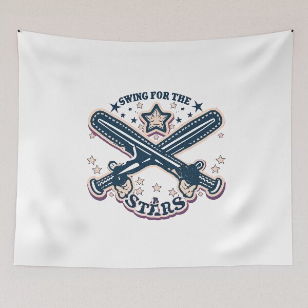 Item preview, Swing for the Stars - Retro Softball Bats and Stars Design designed and sold by NiftyWrx.