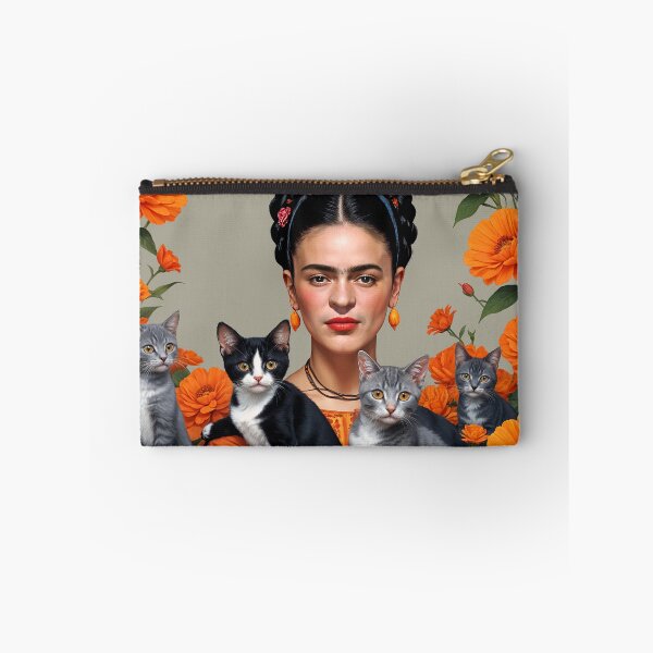 Item preview, Frida Kahlo y flores, gatos y gatitos, Frida Kahlo designed and sold by TeeARTHY.