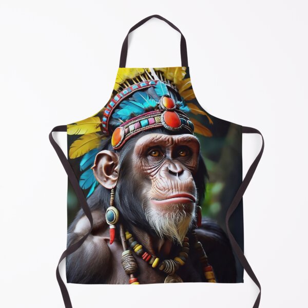 Item preview, Native Monkey Warrior Chief designed and sold by TheArtOfPat.