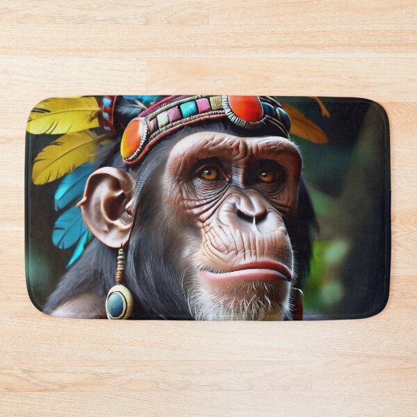 Item preview, Native Monkey Warrior Chief designed and sold by TheArtOfPat.