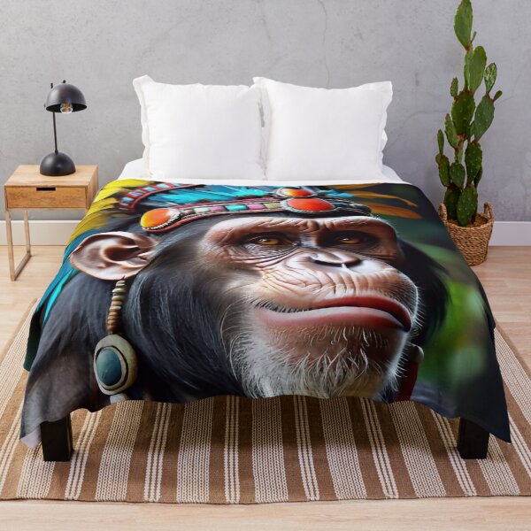 Item preview, Native Monkey Warrior Chief designed and sold by TheArtOfPat.