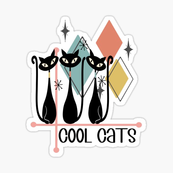 Item preview, Midcentury Modern COOL CATS Atomic Cats designed and sold by bridgetscollect.