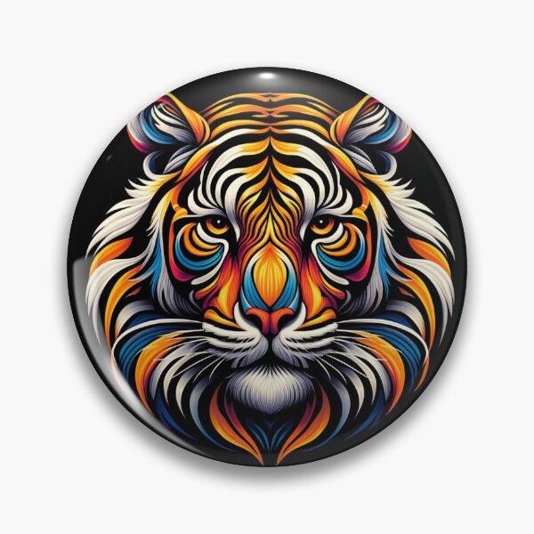 Item preview, Colorful Tiger  designed and sold by ArtemisDesignAI.