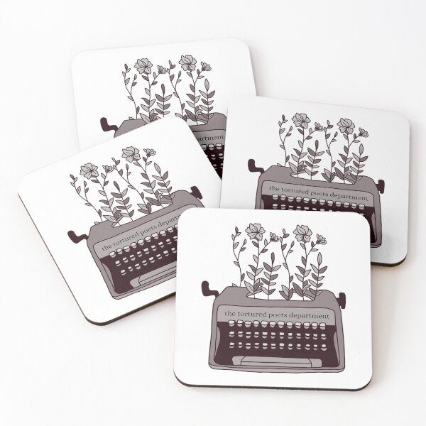 Item preview, the tortured poets department typewriter with flowers designed and sold by J-Creative-.