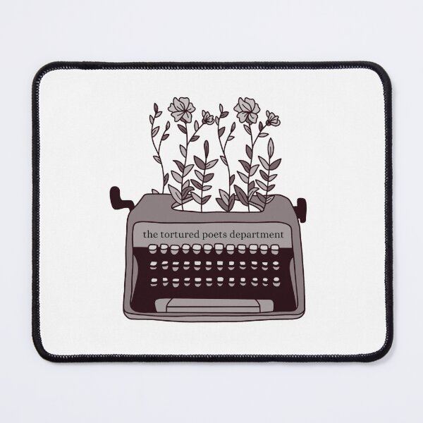 Item preview, the tortured poets department typewriter with flowers designed and sold by J-Creative-.