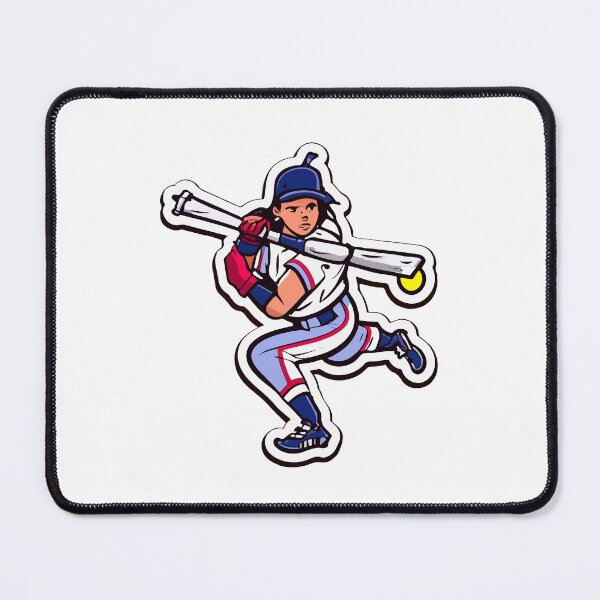 Item preview, Fierce Female Softball Player in Action designed and sold by NiftyWrx.