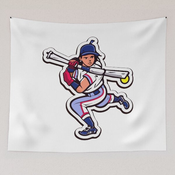 Item preview, Fierce Female Softball Player in Action designed and sold by NiftyWrx.