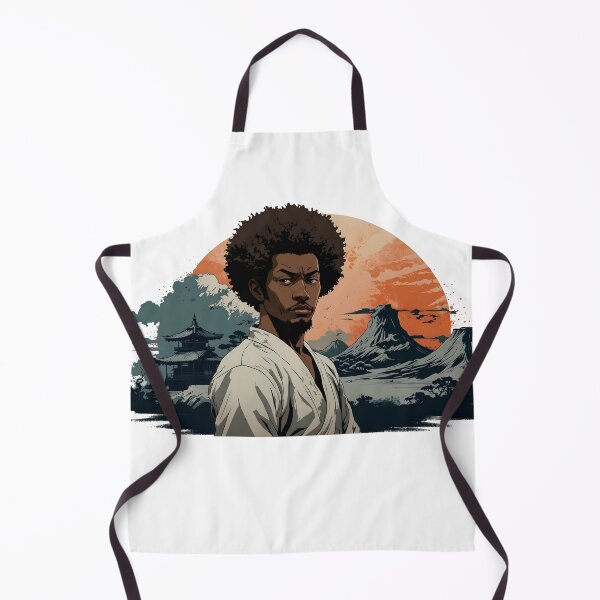 Item preview, art of the samurai afro in the mountain designed and sold by Facilita.