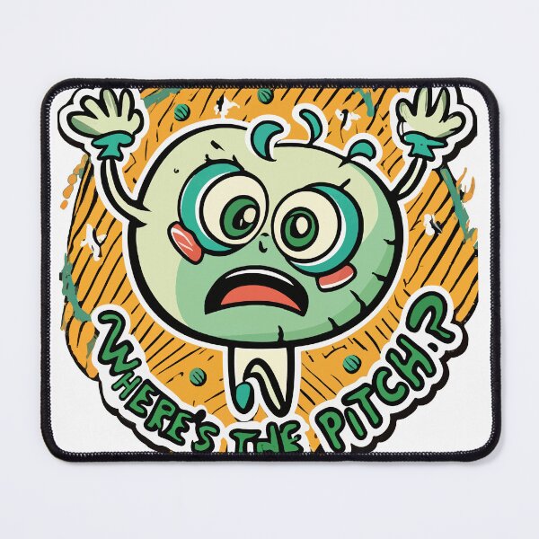 Item preview, Confused Softball Cartoon - 'Where's the Pitch?' designed and sold by NiftyWrx.