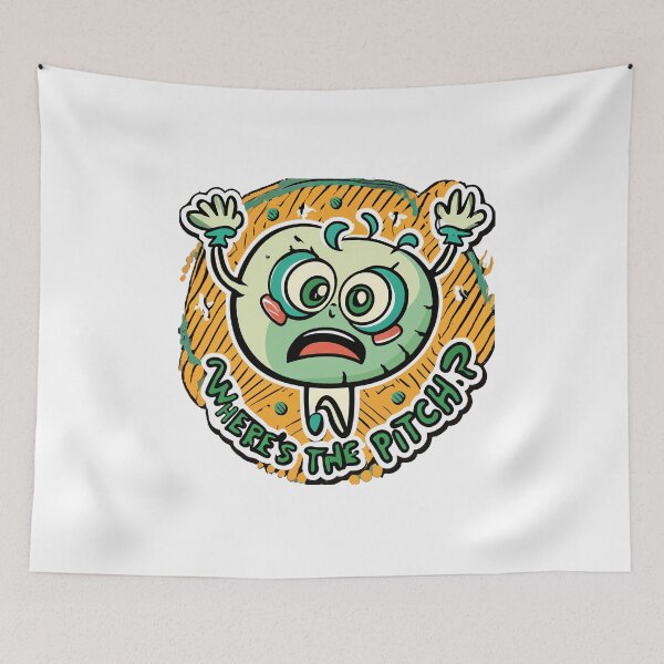 Item preview, Confused Softball Cartoon - 'Where's the Pitch?' designed and sold by NiftyWrx.
