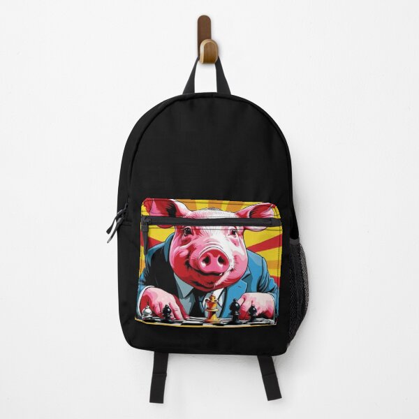 Item preview, Pig play chess-Edited AI generated art designed and sold by Frostp.