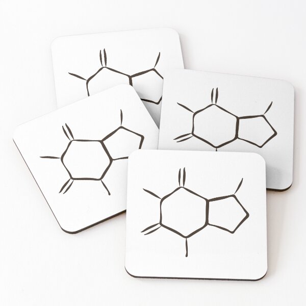 Item preview, Caffeine molecule, chemical formula designed and sold by DesignsByMadiha.