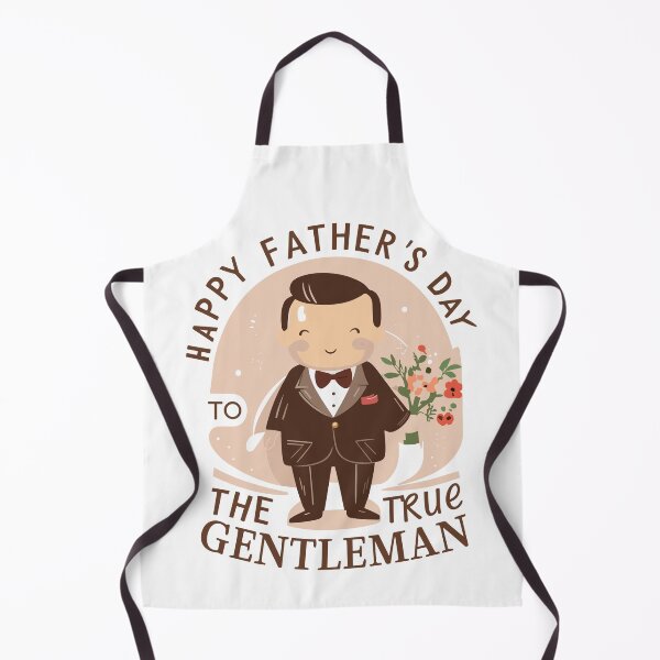Item preview, Cute Happy Father's Day to a True Gentleman Illustration: Refined Gift Art designed and sold by HahaHandlesHub.