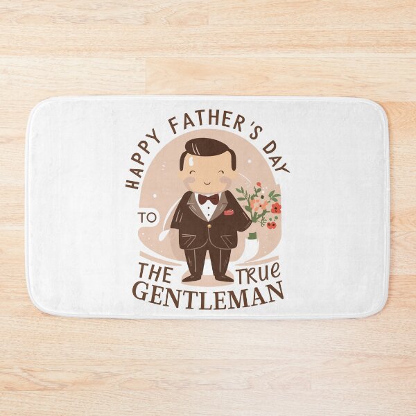 Item preview, Cute Happy Father's Day to a True Gentleman Illustration: Refined Gift Art designed and sold by HahaHandlesHub.