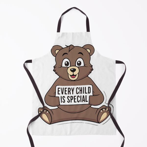 Item preview, Cute Bear with 'Every Child is Special' Sign Illustration designed and sold by NiftyWrx.