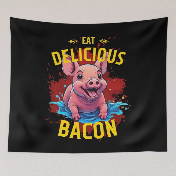 Item preview, Eat Delicious Bacon designed and sold by pUNKnown.