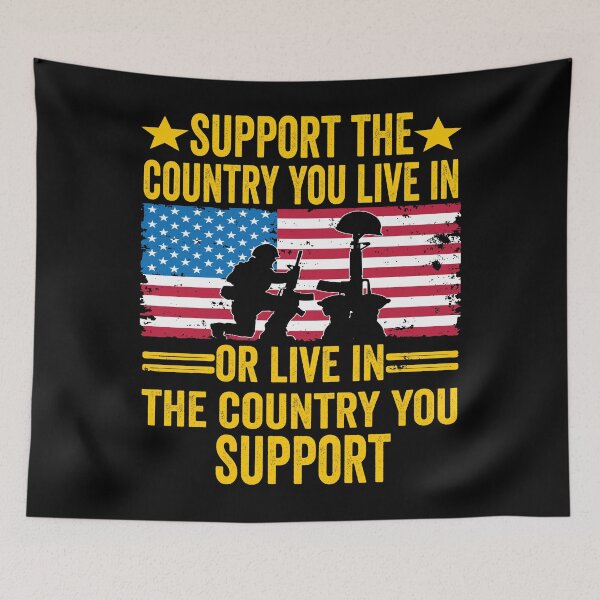 Item preview, Support the Country You Live In or Live In Where You Support designed and sold by BOUCHERIT amine.