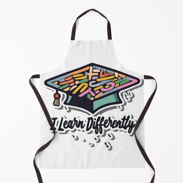 Item preview, I Learn Differently Graduation Cap Doodle designed and sold by NiftyWrx.