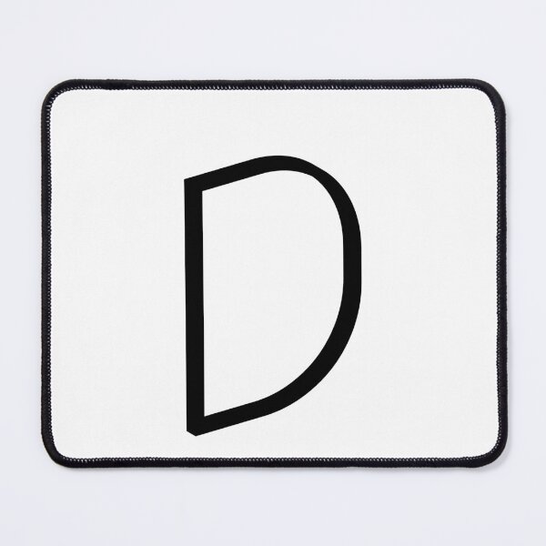 Item preview, Contemporary Geometric Uppercase Alphabet Artwork - Letter D designed and sold by uncoXab.