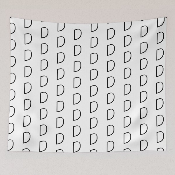 Item preview, Contemporary Geometric Uppercase Alphabet Artwork - Letter D designed and sold by uncoXab.