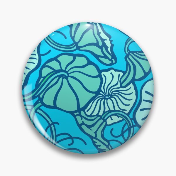 Item preview, Macroalgae Repeating Patterns: Mermaid's wine glass, aqua designed and sold by Chrysasaur.