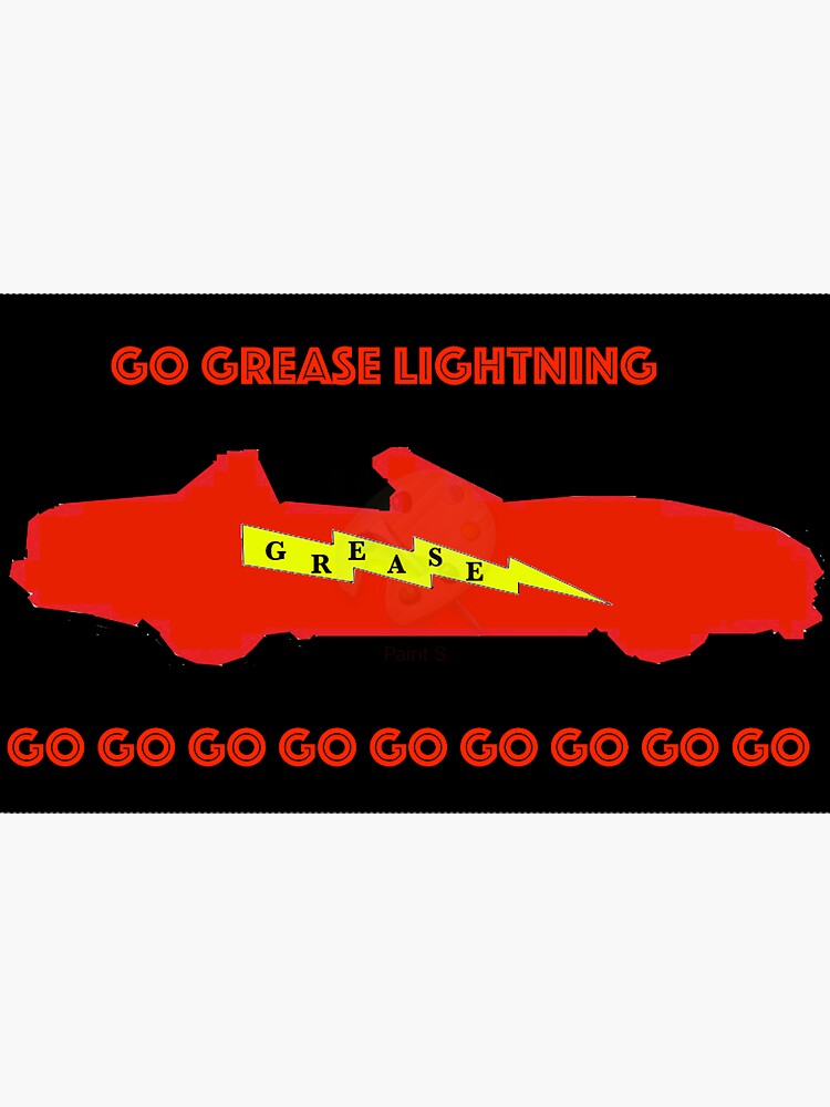 "Go Grease Lightning" Sticker for Sale by ElizaAl Redbubble