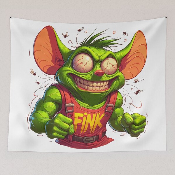 Item preview, Green Grin - Monster Fink designed and sold by Designowner.