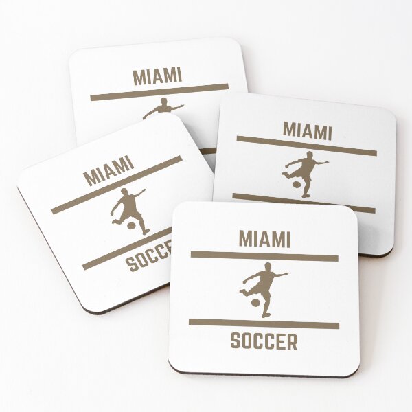 Item preview, Gold Color Miami Soccer designed and sold by IssaraStudio.