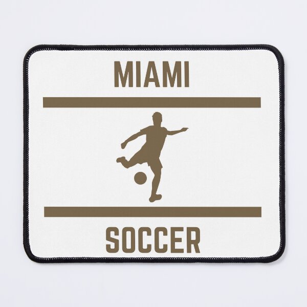 Item preview, Gold Color Miami Soccer designed and sold by IssaraStudio.