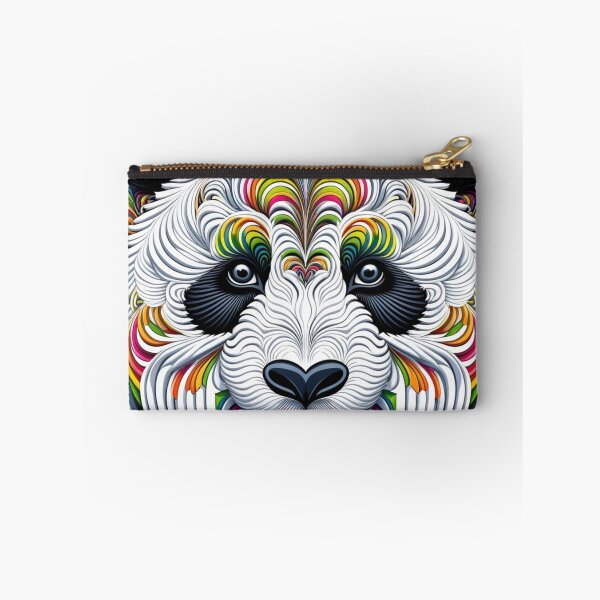 Item preview, Colorful optical illusion panda designed and sold by ArtemisDesignAI.