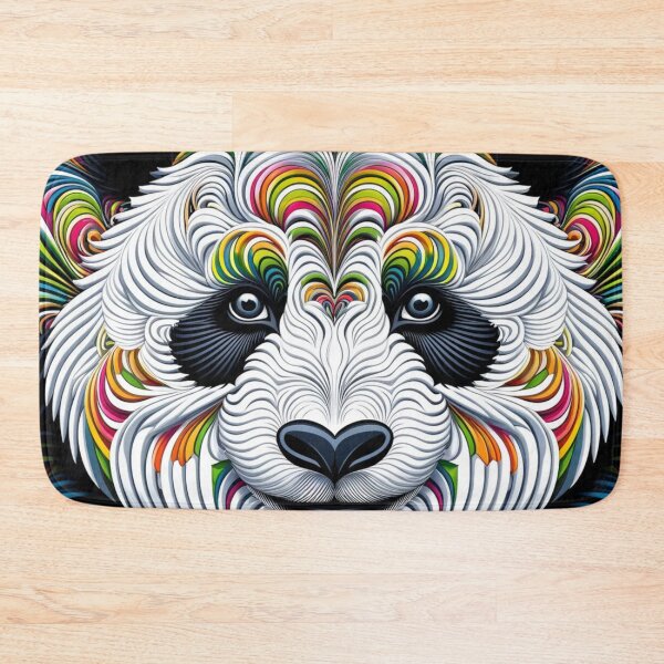 Item preview, Colorful optical illusion panda designed and sold by ArtemisDesignAI.