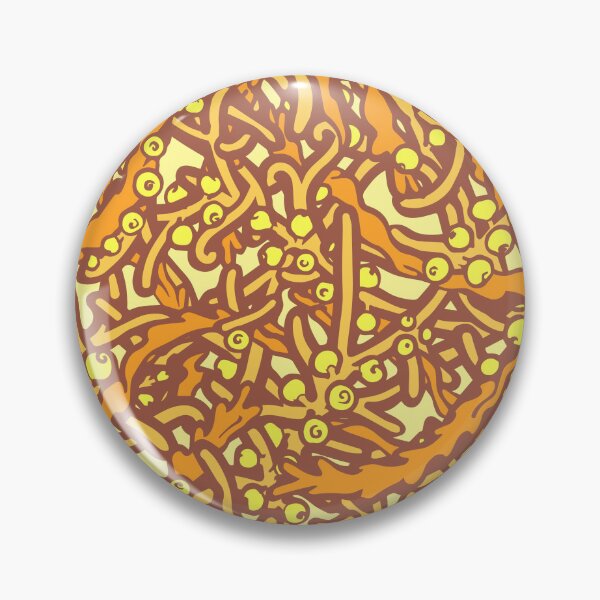 Item preview, Macroalgae Repeating Patterns: Sargassum, orange designed and sold by Chrysasaur.