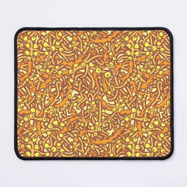 Item preview, Macroalgae Repeating Patterns: Sargassum, orange designed and sold by Chrysasaur.