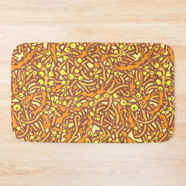 Item preview, Macroalgae Repeating Patterns: Sargassum, orange designed and sold by Chrysasaur.
